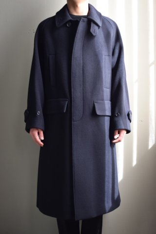 ANOTHER OFFICE (アナザーオフィス) Legacy Balmacaan Coat [Black]