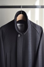 画像6: ANOTHER OFFICE (アナザーオフィス) Voyager Bold Balmacaan Coat [Black] (6)