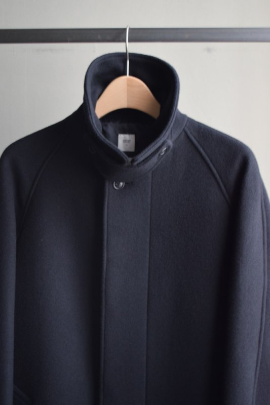 ANOTHER OFFICE (アナザーオフィス) Legacy Balmacaan Coat [Black]