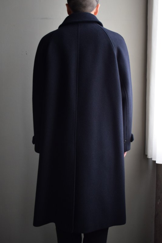ANOTHER OFFICE (アナザーオフィス) Legacy Balmacaan Coat [Dark Navy]