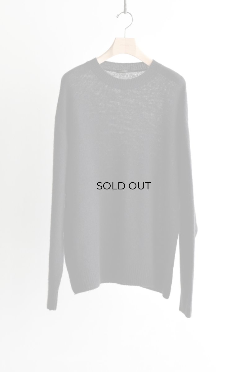 画像5: COMOLI (コモリ) カシミヤ製品染 クルーネックニット [BLACK] (5)