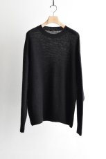 画像5: COMOLI (コモリ) カシミヤ製品染 クルーネックニット [BLACK] (5)