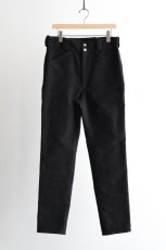 画像5: COMOLI (コモリ) モールスキン ライダーパンツ [BLACK] (5)