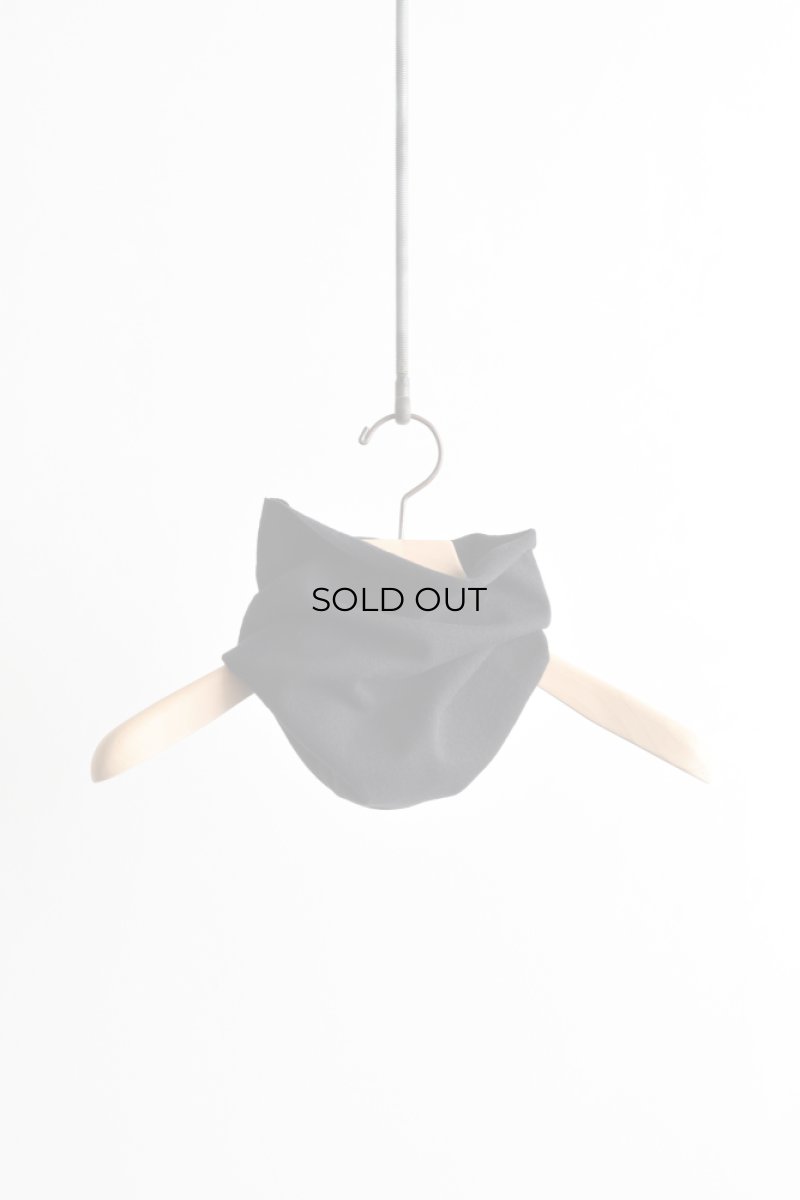 画像1: COMOLI (コモリ) カシミヤ ネックウォーマー [BLACK] (1)