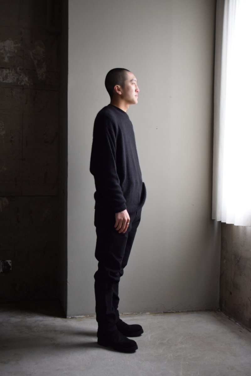 画像2: COMOLI (コモリ) モールスキン ライダーパンツ [BLACK]