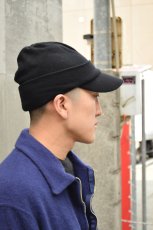 画像2: COMOLI (コモリ) ウール ニットキャップ [BLACK] (2)
