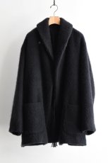 画像6: COMOLI (コモリ) カシミヤ ショールカラーコート [BLACK] (6)
