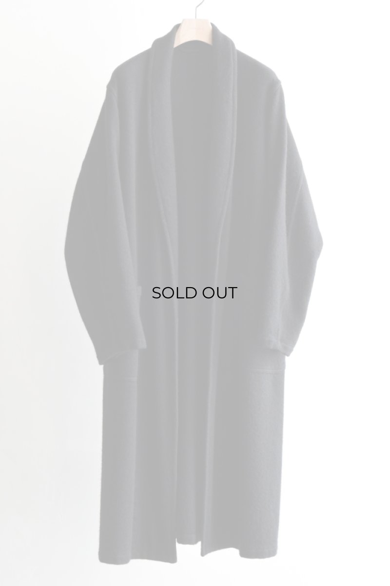 画像5: COMOLI (コモリ) カシミヤ ローブコート [BLACK] (5)