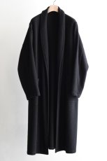 画像5: COMOLI (コモリ) カシミヤ ローブコート [BLACK] (5)