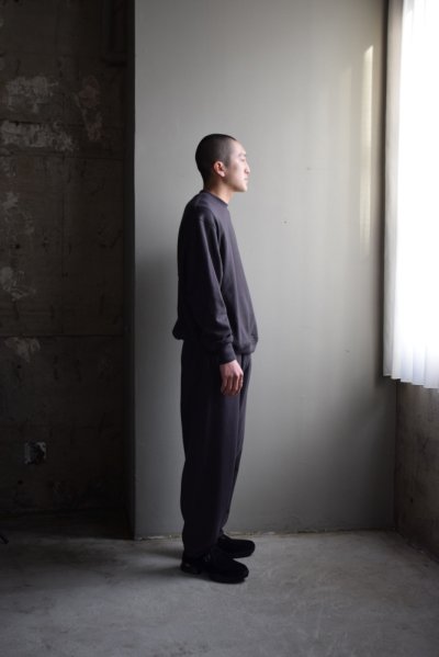 画像1: Cale (カル)  シーアイランドコットン フリース プルオーバー [テツクロ]