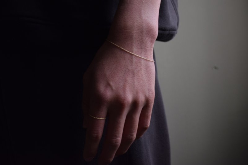 画像1: ERA. (イーラ) TWNKL AZK NARROW BRACELET 10K