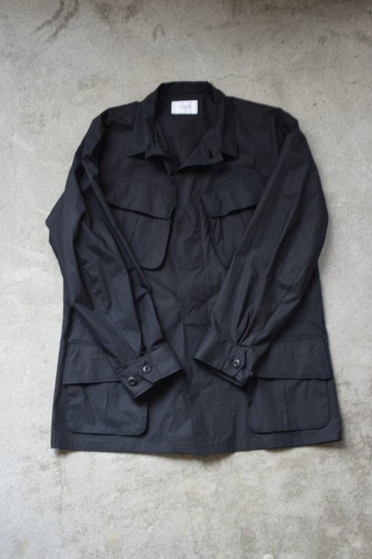 CIOTA (シオタ) Jungle Fatigue Jacket (Typewriter Fabric) [Black]