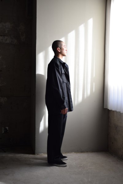 画像2: CIOTA (シオタ) Jungle Fatigue Jacket (Typewriter Fabric) [Black]