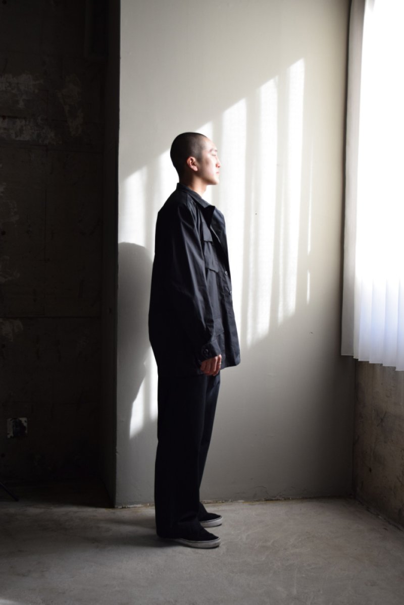画像2: CIOTA (シオタ) Jungle Fatigue Jacket (Typewriter Fabric) [Black]