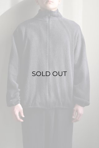 COMOLI (コモリ) フリース クルーネック [FADE BLACK]