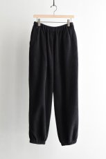 画像5: COMOLI (コモリ) フリース ドローストリングパンツ [FADE BLACK] (5)