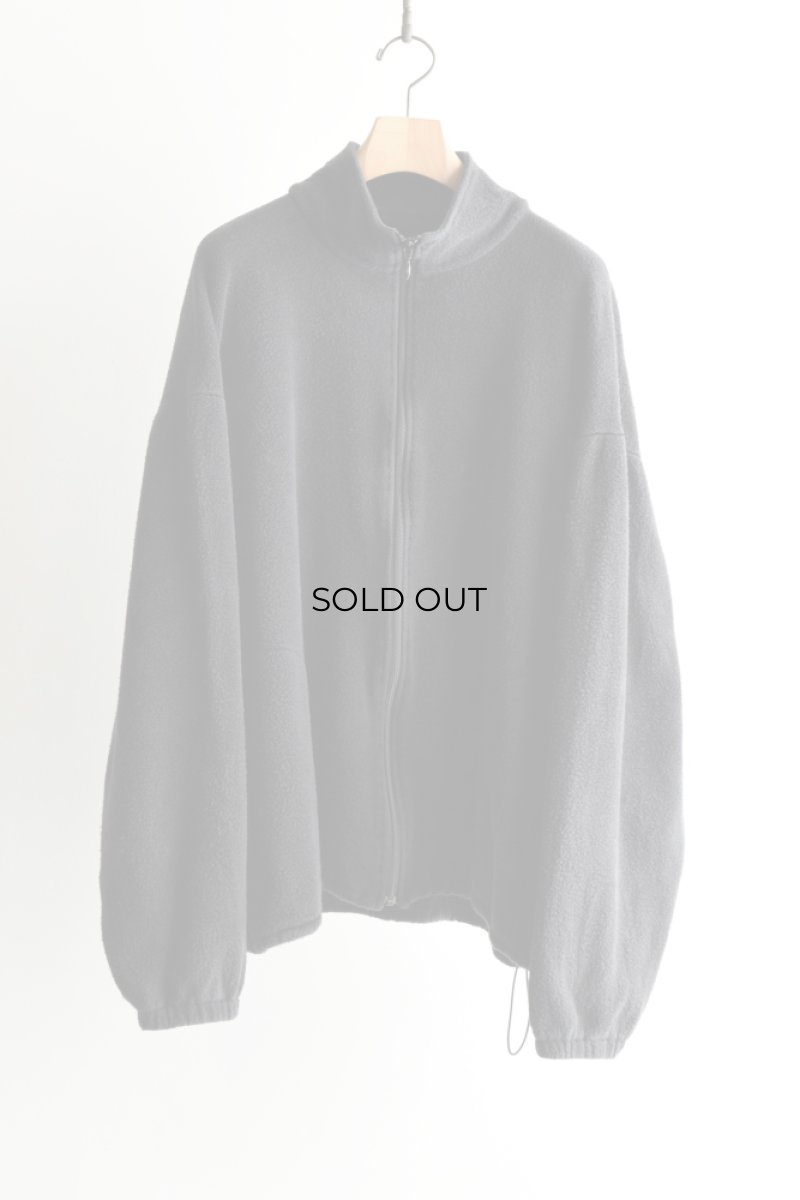 画像5: COMOLI (コモリ) フリース ジップジャケット [FADE BLACK] (5)