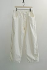 画像5: COMOLI (コモリ) コーデュロイ ドローストリングパンツ [WHITE] (5)