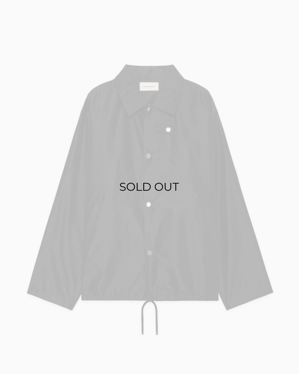 画像5: MARKAWARE (マーカウェア) SILK TAFFETA COACH JACKET III [BLACK] (5)
