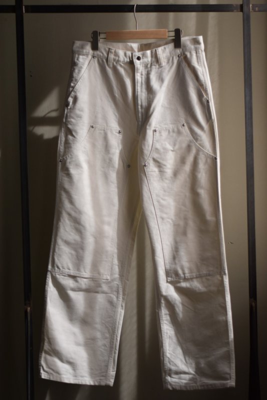 SALE】UNUSED (アンユーズド)Double knee duck pants / UW1190 [WHITE]