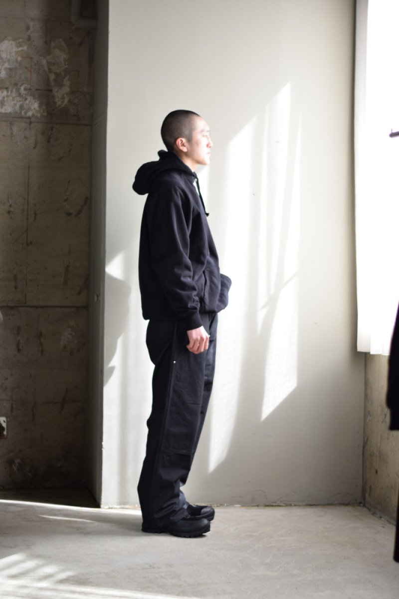 画像1: UNUSED (アンユーズド) Double knee duck pants / UW1190 [BLACK]