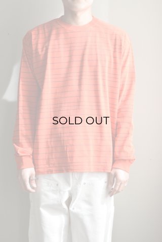 UNUSED (アンユーズド) Border long sleeve T-shirt / US2544 [BLACK]