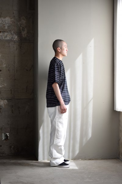 画像1: UNUSED (アンユーズド) Border short sleeve T-shirt / US2543 [BLACK]