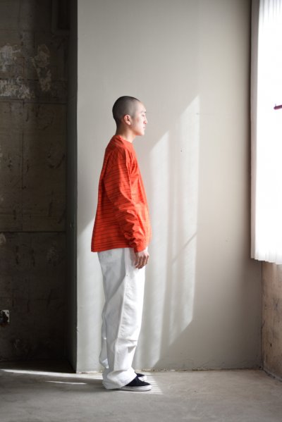 画像1: UNUSED (アンユーズド) Border long sleeve T-shirt / US2544 [RED]