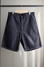 画像5: UNUSED (アンユーズド) Double knee duck shorts / UW1191 [BLACK] (5)