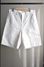 画像5: UNUSED (アンユーズド) Double knee duck shorts / UW1191 [WHITE] (5)