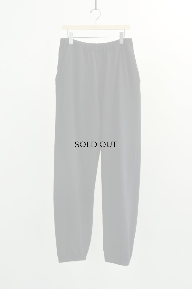 画像5: COMOLI (コモリ) LW コットン裏毛 パンツ [BLACK] (5)