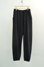 画像5: COMOLI (コモリ) LW コットン裏毛 パンツ [BLACK] (5)