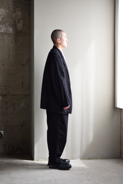 画像2: COMOLI (コモリ) ブラックドリル ジャケット [BLACK]