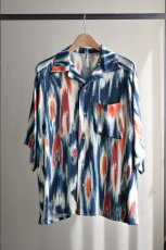 画像5: m's braque (エムズ ブラック) ALOHA SHIRT [BLUE & RED] (5)
