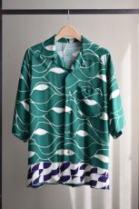 画像5: m's braque (エムズ ブラック) ALOHA SHIRT [GREEN] (5)