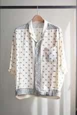 画像5: m's braque (エムズ ブラック) NOTCHED COLLAR KITE SHIRT [BANDANA] (5)