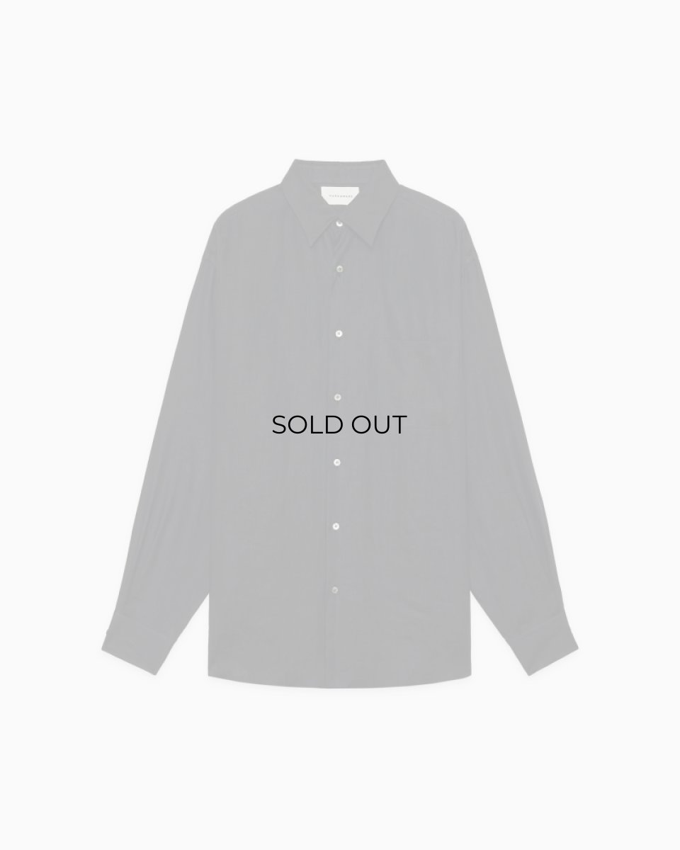 画像5: MARKAWARE (マーカウェア) Hemp Shirting Comfort Fit Shirt  [BLACK] (5)