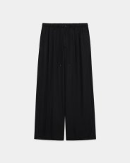 画像5: MARKAWARE (マーカウェア) Organic Cotton Voile Yarn Twill Triple Pleated Easy Trousers [BLACK] (5)