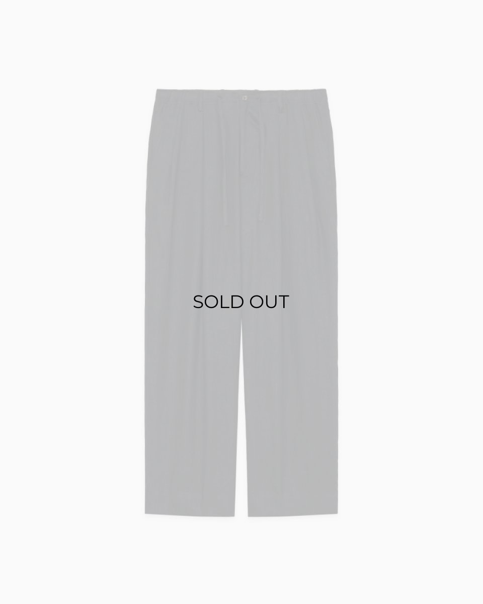 画像5: MARKAWARE (マーカウェア) Hemp Shirting Double Pleated Easy Trousers [BLACK] (5)