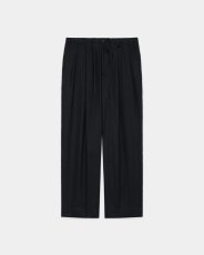画像5: MARKAWARE (マーカウェア) Hemp Shirting Double Pleated Easy Trousers [BLACK] (5)