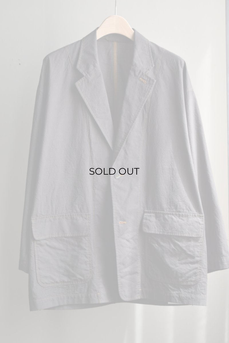 画像5: 【SALE】Cale (カル) khadi garment dyed jacket [sumi black] (5)