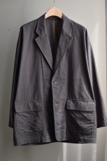 画像5: Cale (カル) khadi garment dyed jacket [sumi black] (5)
