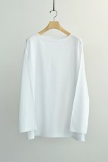 画像5: COMOLI (コモリ) コットンジャージ ボートネック [WHITE] (5)