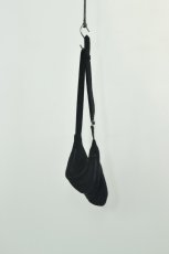 画像1: COMOLI (コモリ) シルクネップ ウエストバッグ [BLACK] (1)