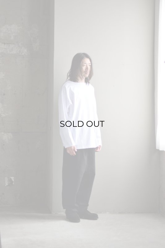 COMOLI (コモリ) コットンジャージ ボートネック [WHITE]