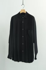 画像5: COMOLI (コモリ) レーヨン コモリシャツ [BLACK] (5)