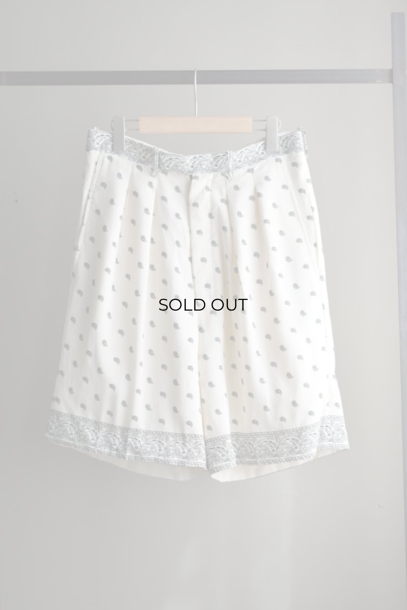 画像5: m's braque (エムズ ブラック) TUCKED SHORTS [BANDANA] (5)