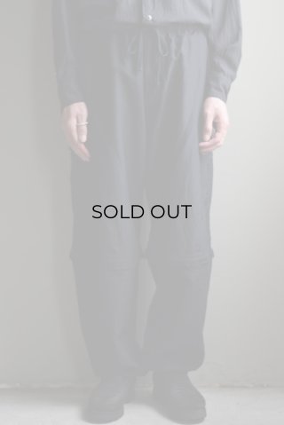COMOLI (コモリ) オックス ジップパーカ [BLACK]