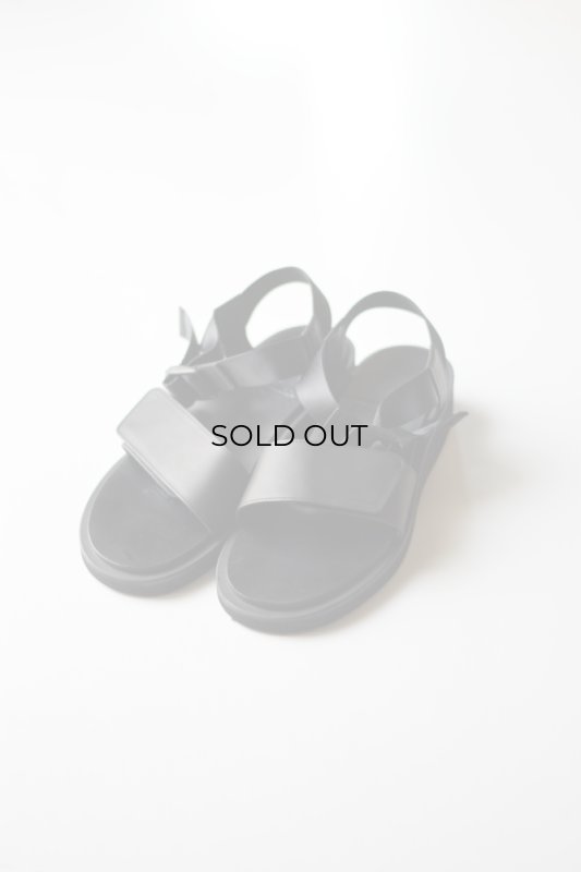 FOOTWORKS (フットワークス) WIDE BELT LEATHER SANDAL / SMOOTH