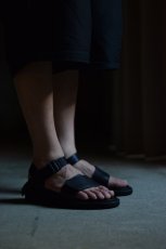 画像6: FOOTWORKS (フットワークス) WIDE BELT LEATHER SANDAL / SMOOTH LEATHER [BLACK] (6)